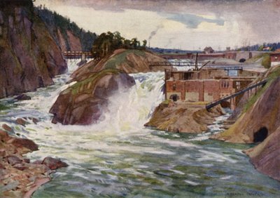 The Trollhattan Falls by Alfred Heaton Cooper