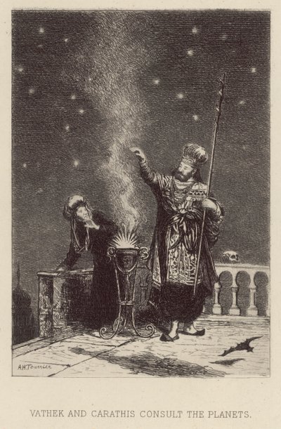 Vathek and Carathis consult the planets by Alfred Holst Tourrier