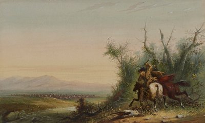 A Herd of Antelopes by Alfred Jacob Miller