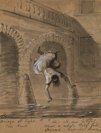 Bridge of Sighs by Alfred Jacob Miller