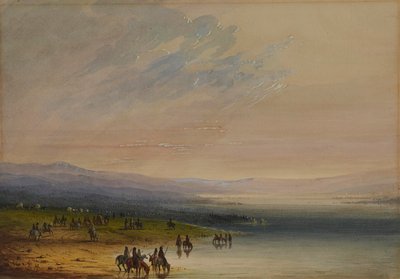 Caravan on the Platte by Alfred Jacob Miller
