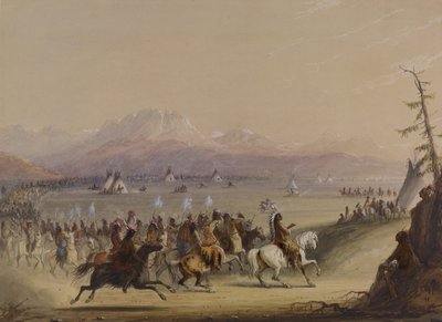 Cavalcade by Alfred Jacob Miller