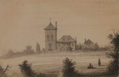 Country Seat of Reverdy Johnson by Alfred Jacob Miller