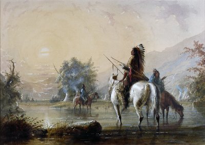 Crow Encampment by Alfred Jacob Miller