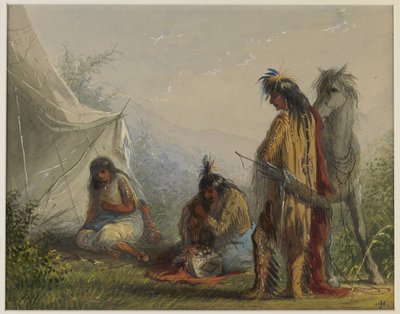 Indian Courtship by Alfred Jacob Miller