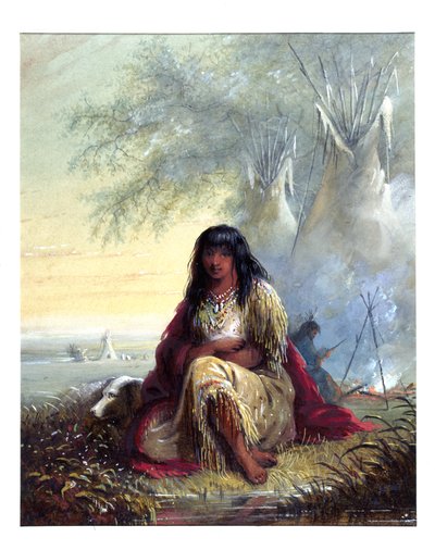 Indian Girl (Sioux) by Alfred Jacob Miller