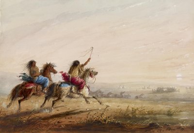 Indian Girls: Racing by Alfred Jacob Miller