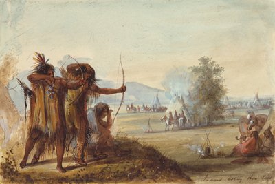 Indians Testing Their Bows, c.1858 by Alfred Jacob Miller