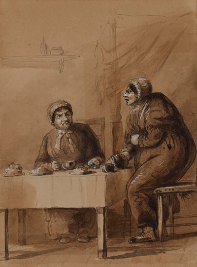 Sairey Gamp and Betsy Prig by Alfred Jacob Miller