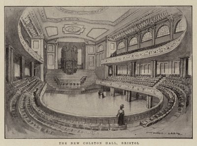 The New Colston Hall, Bristol by Alfred Leete