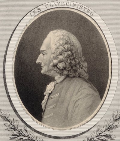 Portrait of the Composer Jean-Philippe Rameau 1683-1764 by Alfred Lemoine