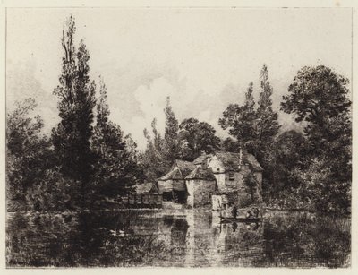 Iffley Mill by Alfred Louis Brunet Debaines