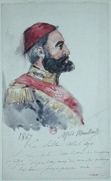 Sultan Abd al-Aziz by Alfred Mouillard