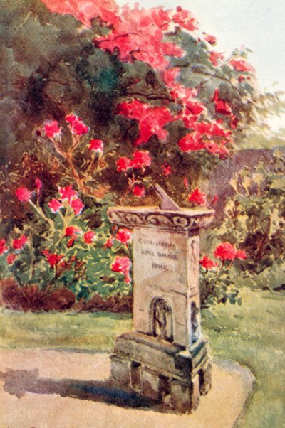 What a dead thing is a clock, compared with the simple altar-like structure and silent heart-language of the old dial! by Alfred Rawlings