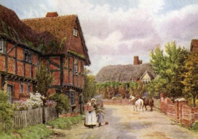 Cottages, East Hagbourne by Alfred Robert Quinton