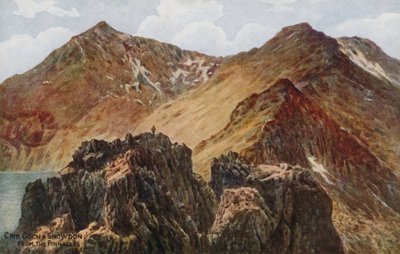 Crib Goch and Snowdon, from the Pinnacles by Alfred Robert Quinton