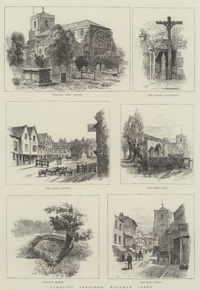 Rambling Sketches, Waltham Abbey by Alfred Robert Quinton