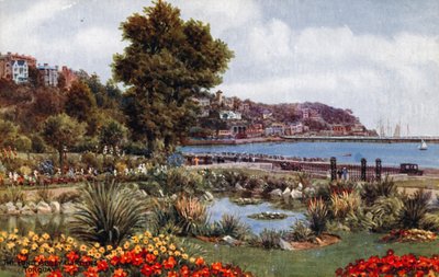 The Pond, Abbey Gardens, Torquay by Alfred Robert Quinton
