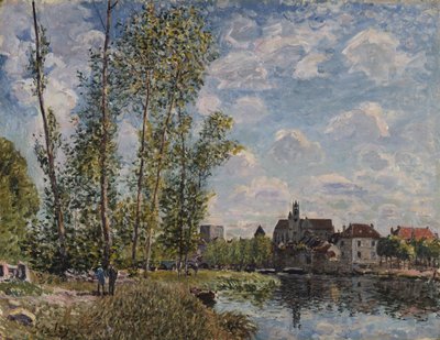 Moret, View of the Loing, Afternoon in May by Alfred Sisley