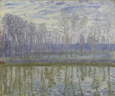 On the Shores of the Loing by Alfred Sisley