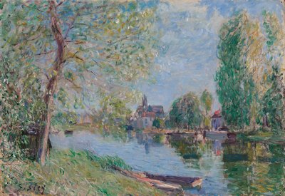 Spring in Moret-sur-Loing by Alfred Sisley