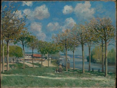 The Seine at Bougival by Alfred Sisley