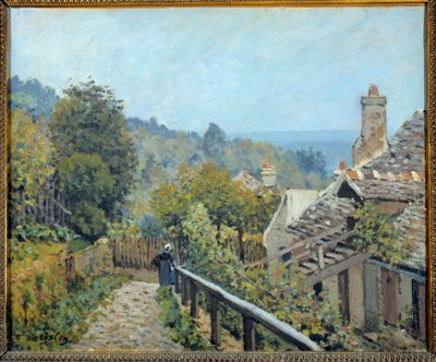 View of Louveciennes, path of the middle coast called heights by Marly by Alfred Sisley
