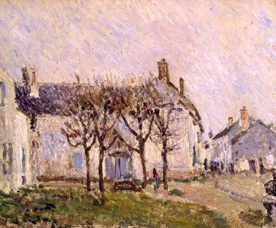 Village Street, Moret-sur-Loing by Alfred Sisley