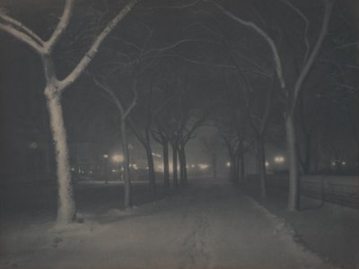 An Icy Night by Alfred Stieglitz