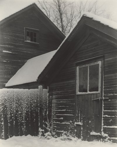 Barn & Snow by Alfred Stieglitz