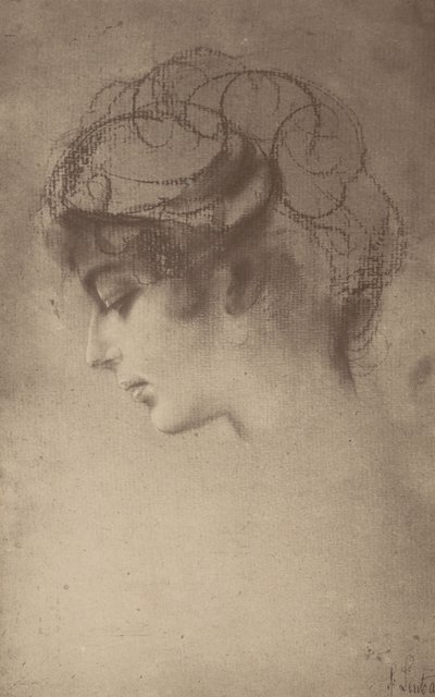 From a Lenbach Sketch by Alfred Stieglitz