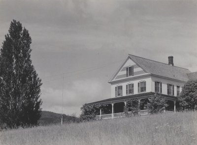 House on the Hill, Lake George by Alfred Stieglitz