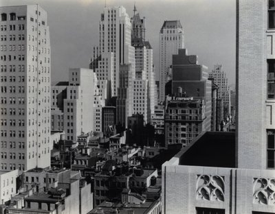 New York from An American Place by Alfred Stieglitz
