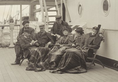 Sime Herrmann, Mr. and Mrs. Mann, Dr. Brown, Mr. McGibbon, Miss Linthicum and Emmy—On Board the Bourgogne May 5–14, 1896 by Alfred Stieglitz