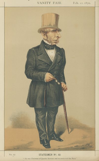 Mr John Somerset Pakington by Alfred Thompson