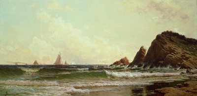 Cliffs at Cape Elizabeth, Portland Harbour, Maine, 1882 by Alfred Thompson Bricher