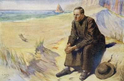 Father Damien, Belgian Catholic Missionary, on His Mission to the Leper Colony on Molokai, Hawaii by Alfred Wallis Mills