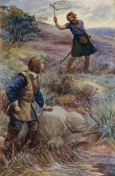 James Graham, Marquis of Montrose, Scottish Royalist Commander, Receiving News of an Invasion of Irish Troops in Scotland by Alfred Wallis Mills