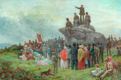 A Chartist Meeting at Basin Stones, Todmorden by Alfred Walter Bayes