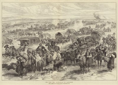 The War, the Evacuation of Alexinatz by Alfred William Hunt