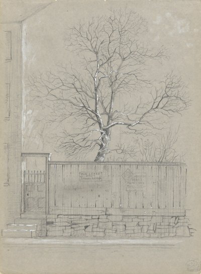 Billboard and Tree by Alfred Wordsworth Thompson