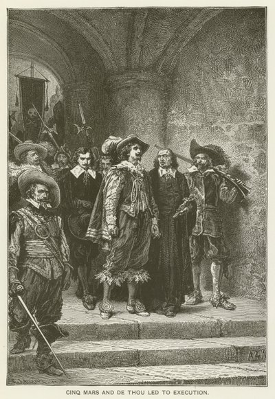 Cinq Mars and De Thou Led to Execution by Alfred de Vigny