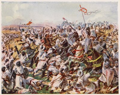Battle of Rio Salado, Spain by Alfredo Roque Gameiro
