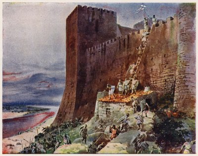 Capture of Santarem, Portugal by Alfredo Roque Gameiro