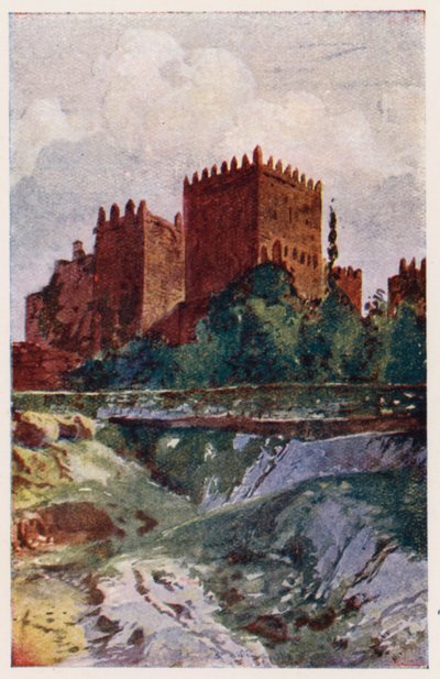 Castle of Guimaraes, Portugal by Alfredo Roque Gameiro