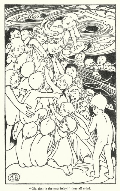 Illustration for The Water-Babies by Charles Kingsley by Alice Bolingbroke (after) Woodward