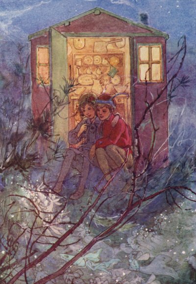 With the Spring Comes Wendy (colour litho) by Alice Bolingbroke (after) Woodward