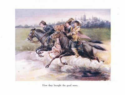 How they brought the good news from Ghent to Aix, illustration from Poems for the Young: Robert Browning, c.1920 by Alice Ross