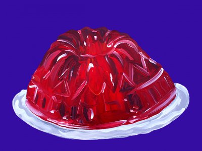 Vibrant Red Jello by Alice Straker
