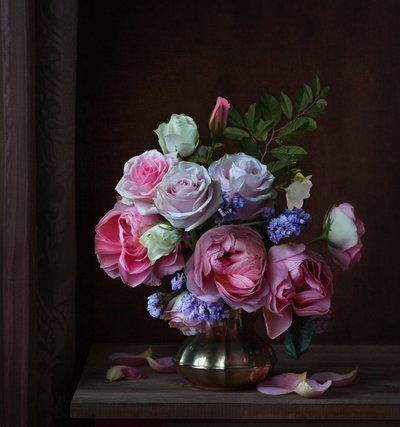Romantic Rose Bouquet by Alina Lankina